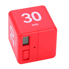Timer da cucina a cubo, timer per esercizi con sensore di gravità, timer a ribalta per la gestione del tempo, plastica ABS di qualità, volume