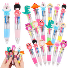 CCINEE 18 mini penne multicolori in una penna a sfera a forma di cartone animato, carine, retrattili, per bomboniere, per regali di compleanno, S