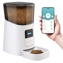 PUREVACY Automatische Kattenvoerders met App. 6L Capaciteit Automatische Kattenvoerdispenser