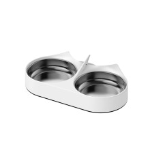 PETLIBRO Divisor de comida para mascotas con cuencos de acero inoxidable Comedero automtico para gatos para dos gatos o perros Adecuado para PET