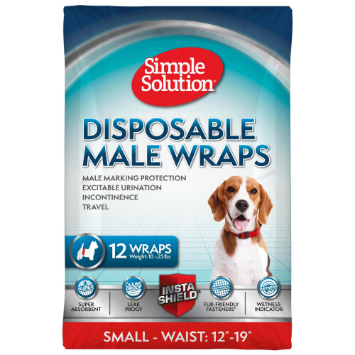Simple Solution Solution simple jetables Male Wrap avec indicateur de ...