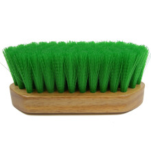 Intrepid International Spazzola per cavalli 6-1/4"" Spazzola per pony con manico in legno e setole in nylon per kit per toelettatura cavalli Spazz