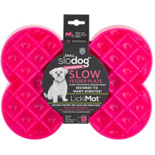 LickiMat Small Slodog Suitable for Wet Food Raw Food Kibble and Treats. Perfect Feeder for Small and Medium-Sized Dogs. No Gulp and No Frustration.