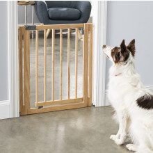 Cancello per cani Nani - Barriera per animali domestici da interni espandibile fino a 38 pollici Passaggio attraverso porte a battente Scale a pa