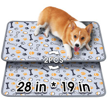 Hompet Wasbare Pee Pads voor Honden 28""x19"" 2-Pack Dik Zwaar Absorptievermogen Herbruikbare Pee Pads Voorkomen Lekkage Antislip Huisdier Training