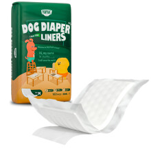 PAWPANG Wegwerpluiervoeringen voor honden Booster Pads voor mannelijke en vrouwelijke honden 100 ct 4 maten Opties Doggie-luierinzetstukken passen op