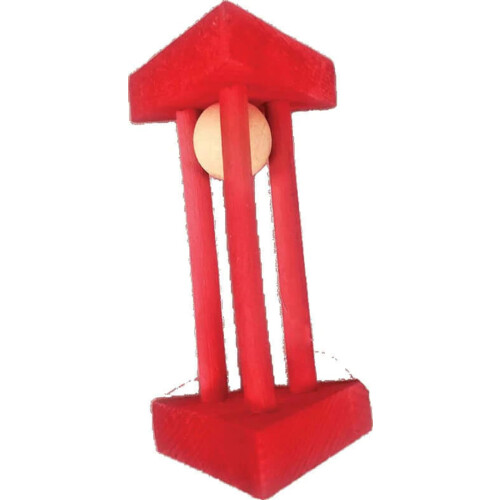 A&E Cage Company 52400983: Rompecabezas triangular de madera de juguete