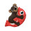 KONG KONG Pull-A-Partz Pals 2 Speelgoed in 1 Hondenspeeltje (Beer) 1
