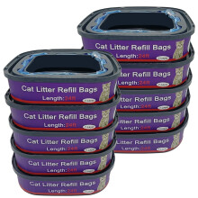 Navulpatronen voor kattenbakvulling, compatibel met Genie Cat Litter Standard Plus en XL-emmers, 10 stuks