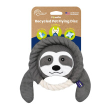 PAWSPIK Flying Disc Drag-of-War-leksak Miljvnligt tervunnet material Squeaker-leksak fr medelstora och stora hundar fr att kasta och hmta 8