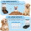 Elevon Automatic Cat Feeder Gravity Foder og Vand Dispenser Sk?l S?t til sm? mellemstore hunde Dyr Pet Feeder Dispenser Opbevaringsfoder 3,8L Sto 5