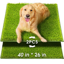 Hompet Artificial Grass for Dogs 40""""x26"""" Professional Dog Grass Mat Easy to Clean with Drainage Holes Potty Training Pad and Replacement Fake G