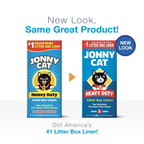 Jonny Heavy Duty Kattsandslda Liners (Pack med 12) Kattsand Box Liners Jumbo 5 Liners Box 2