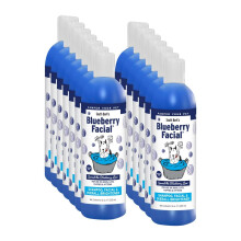 Shampoo viso per animali domestici al mirtillo di South Bark 12 once. per cani e gatti | Confezione da 12 | Sbiancante e smacchiatore per lacrime