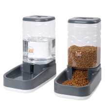 Elevon Mangeoire Automatique pour Chat Distributeur de Nourriture et d'eau par Gravit Ensemble de Bols pour Chiens de Petite et Moyenne Taille A