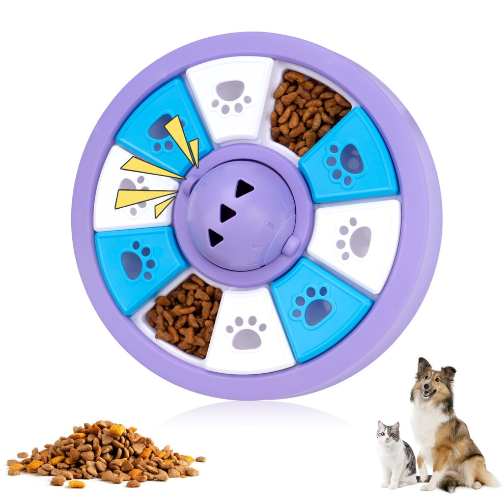YuLohass Interactive Dogs Toys for Slow Feeder Pets Puzzle Feeders for Food Dispenser Cat Treat Puzzle Feeder for Medium Small Dogs Cats IQ Trainin-image-OPC-PN2MBP2-NEW