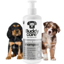 Derma Sensitive Dog Shampoo by Buddycare | Dry Skin & Itchy Skin Relief for Smelly Dogs | Deep Cleansing for Dogs Puppy Sensitive Skin | Dog Shampoo