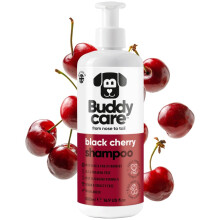 Black Cherry Dog Shampoo by Buddycare | Dry Skin & Itchy Skin Relief for Smelly Dogs | Deep Cleansing for Dogs Puppy Sensitive Skin | Dog Shampoo & C