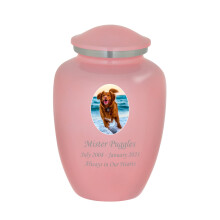 Mainely Urns Homage Urna per cremazione di animali domestici di grandi dimensioni con foto personalizzata per ceneri di animali domestici - Urna