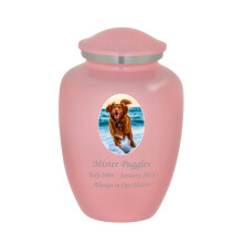 Mainely Urns Homage Urna per cremazione per animali domestici con foto personalizzata media per ceneri di animali domestici - Urna per animali do