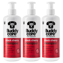 Shampoo per cani all'amarena di Buddycare | Shampoo per la pulizia profonda dei cani | Profumato all'amarena | con Aloe Vera e Pro Vitamina B5 (5