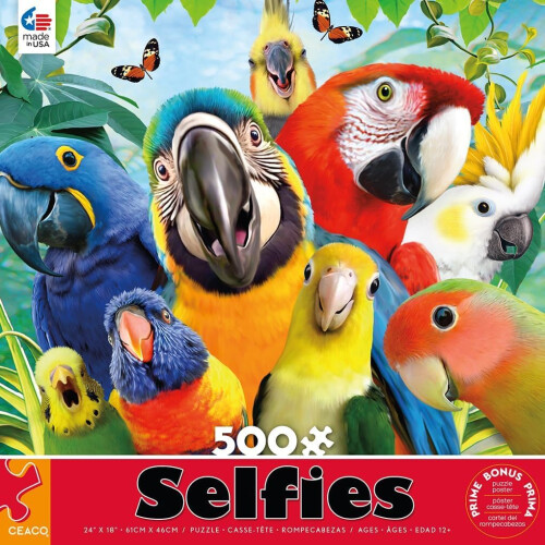 Ceaco - Selfie - Pappagallo Perfetto - Puzzle da 500 pezzi 2