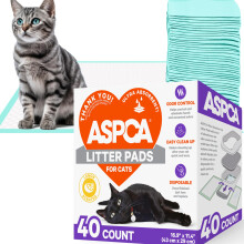 ASPCA kattenmand met citroengeur, navullingen voor kattenbaksysteem, maat 16,9 x 11,4 inch - verpakking van 40