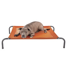 FurHaven Elevated Pet Cots - Cooling & Breathable Nylon Mesh Hammock for Dogs/Easy-to-Assemble / / Durable and Reinforced/Perfect for Rest & Relaxati