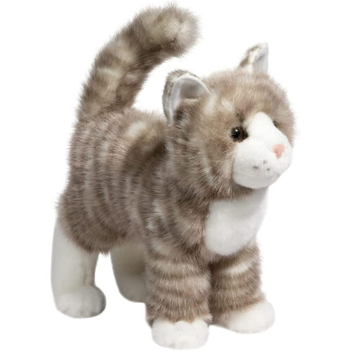 Douglas Douglas Zipper Graue Tabby Katze Plüsch Stofftier