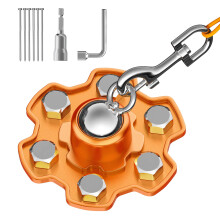 Tivray Dog Tie Out Stake 360 Swivel Stake No Tangle Heavy Duty Tether for Yard (No Cable) with 6 Strong Screw Anchors Hold up to 180 lbs of Pull Fo