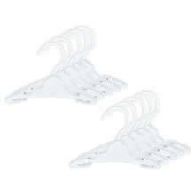 Sophia's - 18" Poppen - 7 1/2" Plastic Display Hangers - Wit