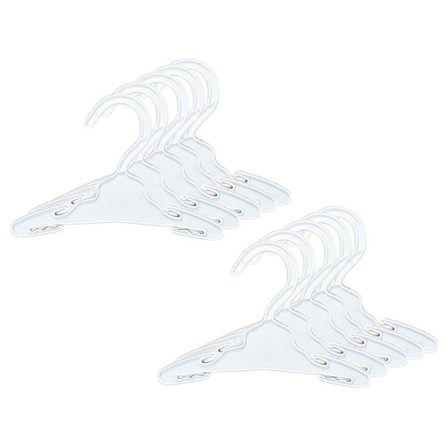 Sophia's - 18" Poppen - 7 1/2" Plastic Display Hangers - Wit