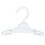 Sophia's - 18" Poppen - 7 1/2" Plastic Display Hangers - Wit 4
