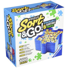 Ravensburger Sort and Go Puzzel Accessoire - Robuuste Plastic Sorteerschalen voor Eenvoudige Puzzelorganisatie | Tot 1000 Stukken