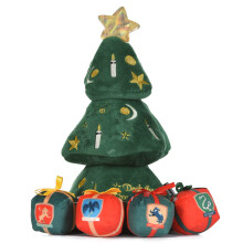 Harry Potter 14"""" Holiday Tree Burrow Dog Hracka s plyovm pskadlem Drky pro bradavick dum | Ps hracky pro domc mazlcky Plyov hracka pro ps