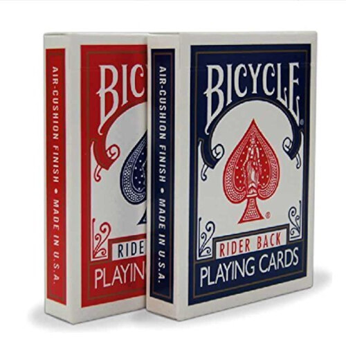 (Red & Blue, Single) Bicycle Deck Poker Size