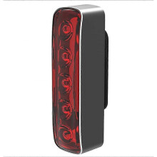 Rear Bike Light, USB Rechargeable LED Lamp, Smart Bicycle Back Light, Waterproof Cycling Taillight for Any Road Bikes, Easy to Install(Black)