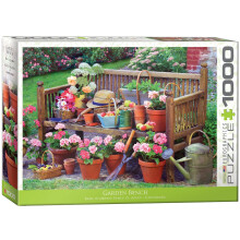EuroGraphics EURHR Garden Bench 1000Piece Puzzle 1000Piece Jigsaw Puzzle