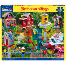 White Mountain Puzzles Birdhouse Village - Puzzle da 500 pezzi