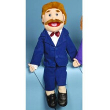 Sunny Toys, Mr Goodman, Vader in Blauwe Pak, Volledig Lichaam Puppet