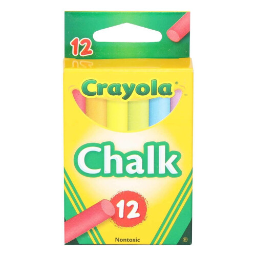 Crayola Crayola Colored Low Dust Chalk 12Ct