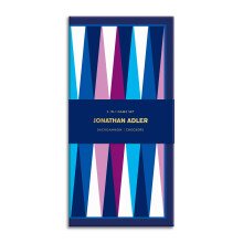 Galison Jonathan Adler 2-in-1 Reisspelset, Dammen en Backgammon - Perfect voor Spelletjesavond