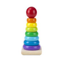 Mellisa n Doug 576 3.5" x 3.5" x 8.5" Rainbow Stacker