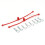 Dubro Products DUB2248 Body Klip Retainers - Red 1
