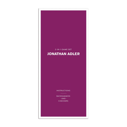 Galison Jonathan Adler Set di Giochi da Viaggio 2-in-1, Dama e Backgammon - Perfetto per Serate di Gioco 2