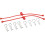 Dubro Products DUB2248 Body Klip Retainers - Red 2