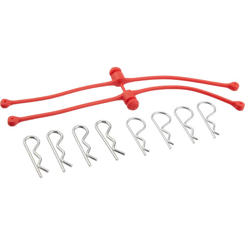 Dubro Products DUB2248 Body Klip Retainers - Red 1