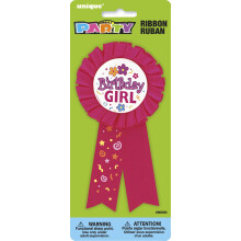 Badge d'Honneur Fille d'Anniversaire Rouge - 7" (1 Pc), Accessoire Parfait pour Célébration Inoubliable
