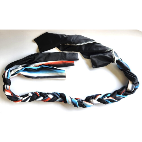 MedTouch Braid-in Horse Tail Bag Durable Long with Drawstring Top (Multicolor)