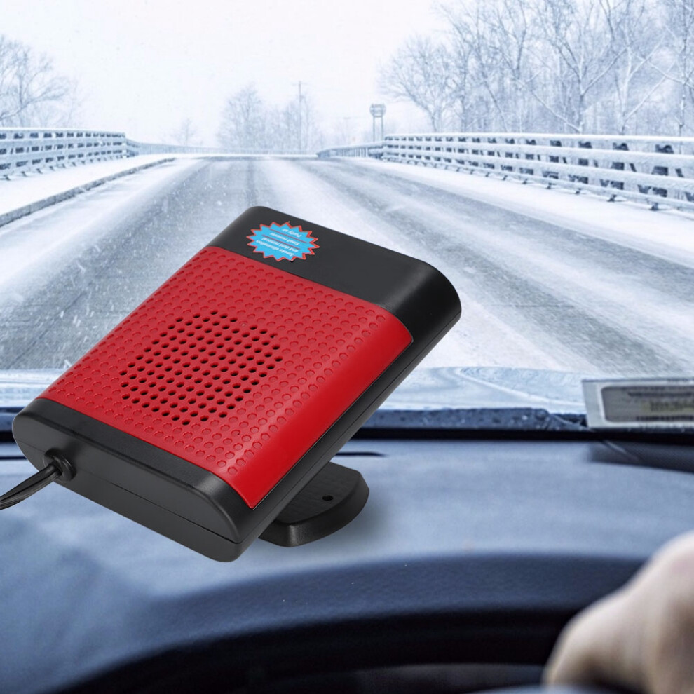 12V 150W Car Windshield Defogger Heater Fan Auto Demister Black/Red 9441362449686